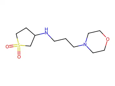 (1,1-Dioxo-tetrahydro-1lambda*6*-thiophen-3-yl)-(3-morpholin-4-yl-propyl)-amine structure
