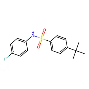 4-tert-butyl-N-(4-fluorophenyl)benzenesulfonamide structure