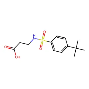 3-(4-Tert-butylbenzenesulfonamido)propanoic acid structure