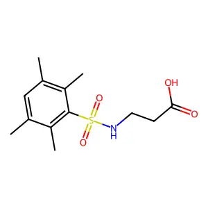3-{[(2,3,5,6-Tetramethylphenyl)sulfonyl]amino}propanoic acid structure