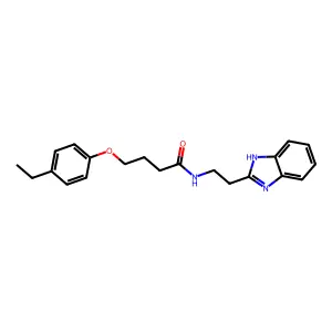 N-[2-(1H-benzimidazol-2-yl)ethyl]-4-(4-ethylphenoxy)butanamide structure