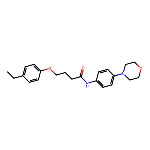4-(4-ethylphenoxy)-N-(4-morpholin-4-ylphenyl)butanamide structure