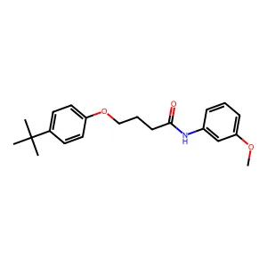 4-(4-tert-butylphenoxy)-N-(3-methoxyphenyl)butanamide structure