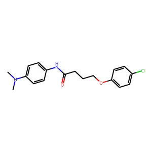 4-(4-chlorophenoxy)-N-[4-(dimethylamino)phenyl]butanamide structure
