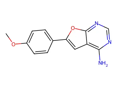 6-(4-Methoxyphenyl)furo[2,3-d]pyrimidin-4-amine structure