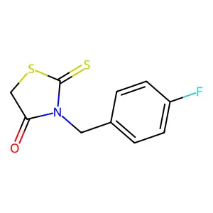 3-(4-Fluorobenzyl)-2-thioxo-1,3-thiazolidin-4-one structure