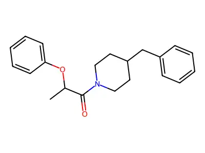1-(4-Benzylpiperidin-1-yl)-2-phenoxypropan-1-one structure