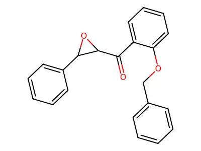 (2-(Benzyloxy)phenyl)(3-phenyloxiran-2-yl)methanone structure