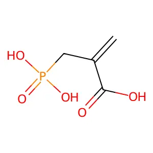 alpha-(Dihydroxyphosphinylmethyl)acrylic acid structure