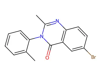 6-Bromo-2-methyl-3-(2-methylphenyl)-4(3H)-quinazolinone structure