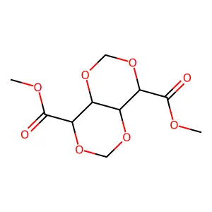 Dimethyl 4,4a,8,8a-tetrahydro-[1,3]dioxino[5,4-d][1,3]dioxine-4,8-dicarboxylate structure