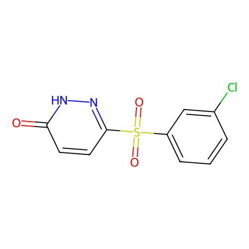 6-(3-Chloro-benzenesulfonyl)-2H-pyridazin-3-one structure