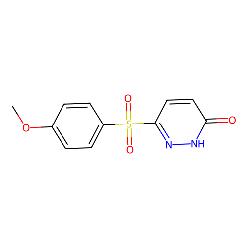 6-[(4-methoxyphenyl)sulfonyl]pyridazin-3(2H)-one structure
