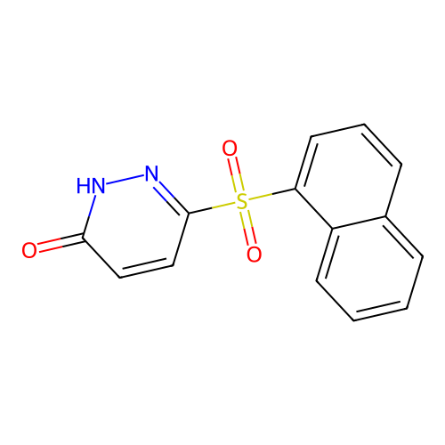 3-naphthalen-1-ylsulfonyl-1H-pyridazin-6-one structure