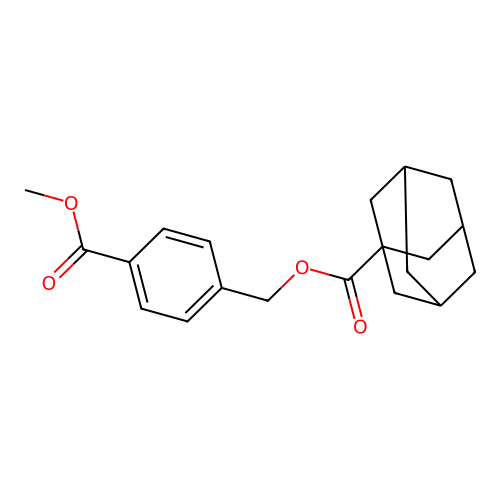 4-(Methoxycarbonyl)benzyl 1-adamantanecarboxylate structure