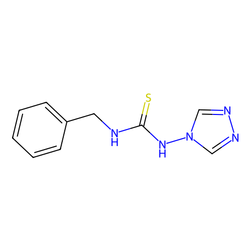1-benzyl-3-(4H-1,2,4-triazol-4-yl)thiourea structure