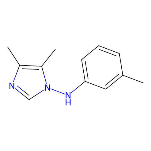 4,5-dimethyl-N-(m-tolyl)imidazol-1-amine structure