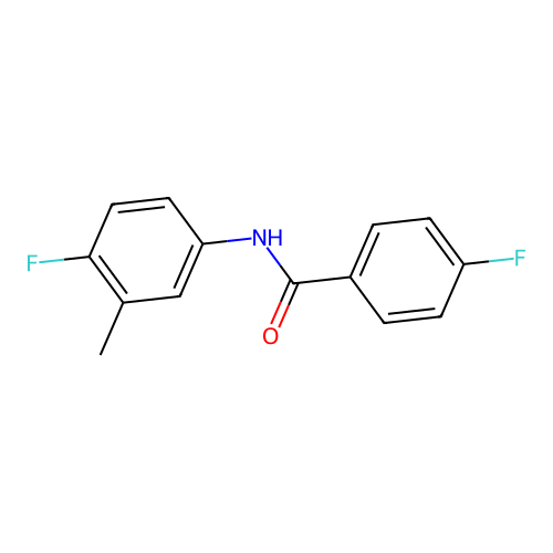 4-fluoro-N-(4-fluoro-3-methylphenyl)benzamide structure