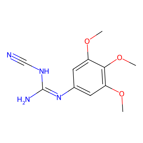 Guanidine, N-cyano-N'-(3,4,5-trimethoxyphenyl)- structure