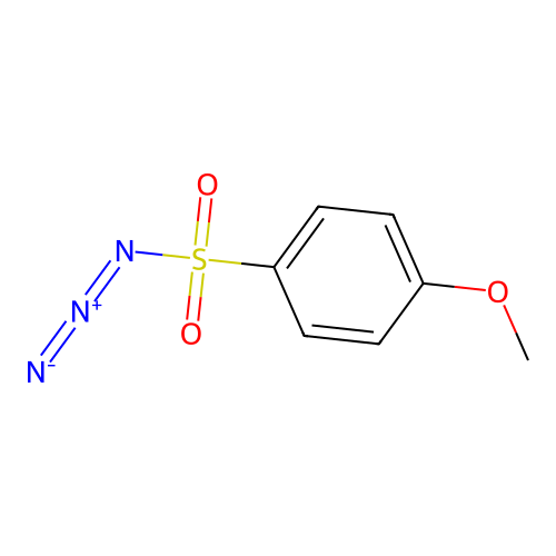 p-Methoxybenzenesulfonyl azide structure