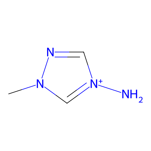 1-Methyl-1,2,4-triazol-4-ium-4-amine structure