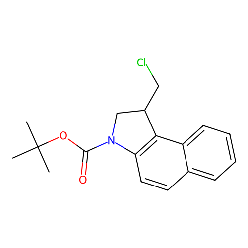 tert-Butyl 1-(Chloromethyl)-1,2-dihydro-3H-benzo[e]indole-3-carboxylate structure