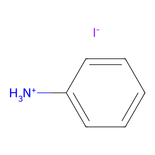 Aniliniumjodid structure