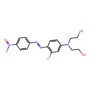 2,2'-((3-Chloro-4-((4-nitrophenyl)azo)phenyl)imino)bisethanol structure