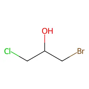 1-Bromo-3-chloropropan-2-ol structure