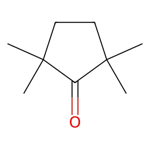 2,2,5,5,-Tetramethylcyclopentanone structure