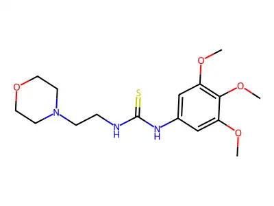 1-(2-Morpholin-4-ylethyl)-3-(3,4,5-trimethoxyphenyl)thiourea structure