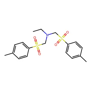 N,N-双(对甲苯磺酰甲基)乙胺 structure