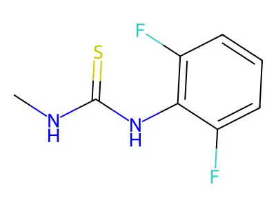 N-(2,6-difluorophenyl)-N'-methylthiourea structure
