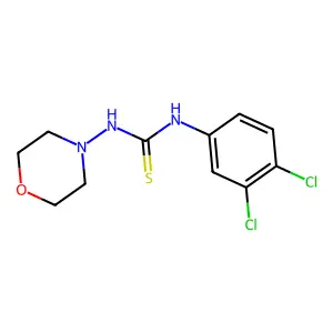 N-(3,4-dichlorophenyl)-N'-4-morpholinylthiourea structure