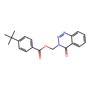(4-Oxo-1,2,3-benzotriazin-3-yl)methyl 4-tert-butylbenzoate structure