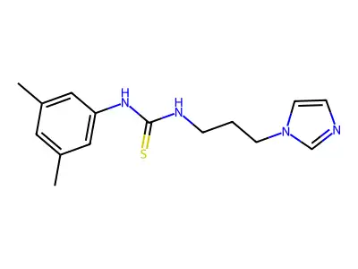 1-(3,5-Dimethylphenyl)-3-(3-imidazol-1-ylpropyl)thiourea structure