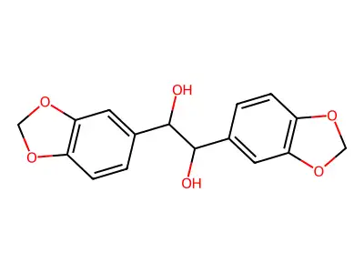 1,2-Bis(1,3-benzodioxol-5-yl)-1,2-ethanediol structure