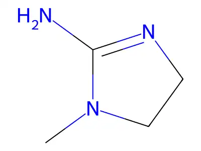 1-methyl-4,5-dihydro-1H-imidazol-2-ylamine structure