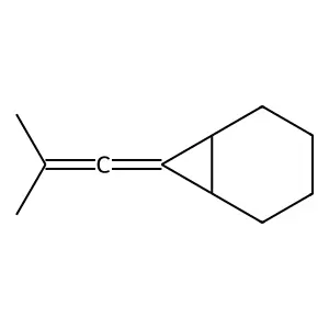Bicyclo(4.1.0)heptane, 7-(2-methyl-1-propenylidene)- structure