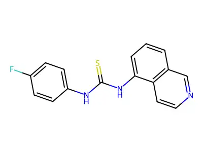 1-(4-Fluorophenyl)-3-(isoquinolin-5-yl)thiourea structure