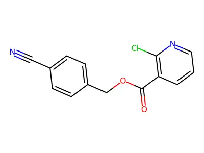 (4-Cyanophenyl)methyl 2-chloropyridine-3-carboxylate structure