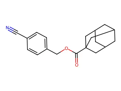 4-Cyanobenzyl 1-adamantanecarboxylate structure