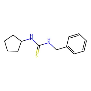 1-Benzyl-3-cyclopentylthiourea structure