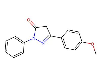 3-(4-methoxyphenyl)-1-phenyl-1H-pyrazol-5-ol structure