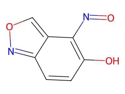 4-Nitroso-2,1-benzoxazol-5-ol structure