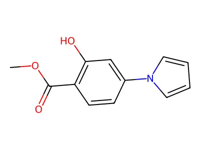 methyl 2-hydroxy-4-(1H-pyrrol-1-yl)benzoate structure