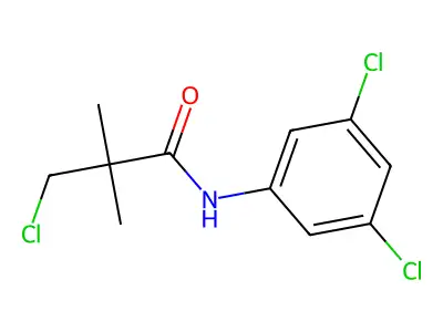 3-chloro-N-(3,5-dichlorophenyl)-2,2-dimethylpropanamide structure