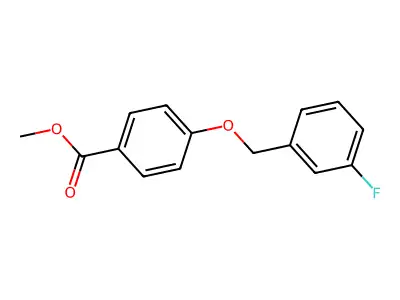 Methyl 4-[(3-fluorobenzyl)oxy]benzenecarboxylate structure