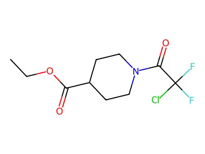 Ethyl 1-(2-chloro-2,2-difluoroacetyl)piperidine-4-carboxylate structure