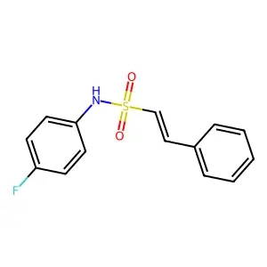 (E)-N-(4-Fluorophenyl)-2-Phenylethenesulfonamide structure